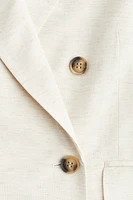 Linen-Blend Blazer