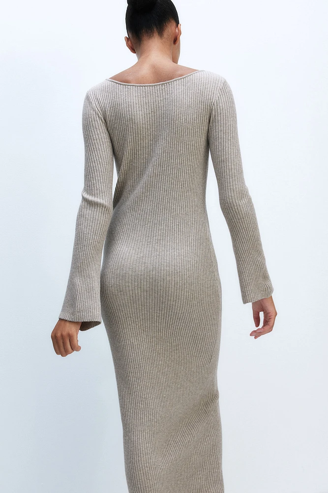 Rib-Knit Dress