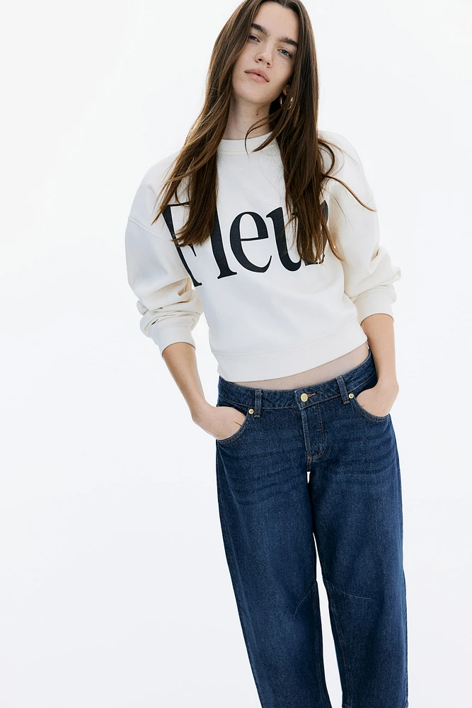 Barrel High Cropped Jeans