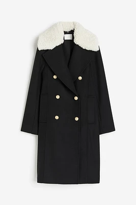 Coat with Detachable Collar