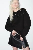 Studded Scuba Sweatshirt