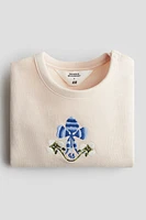 Sweatshirt with Embroidered Motif
