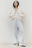Denim Drawstring Pants