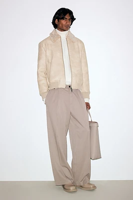 Regular Fit Teddy-Lined Jacket