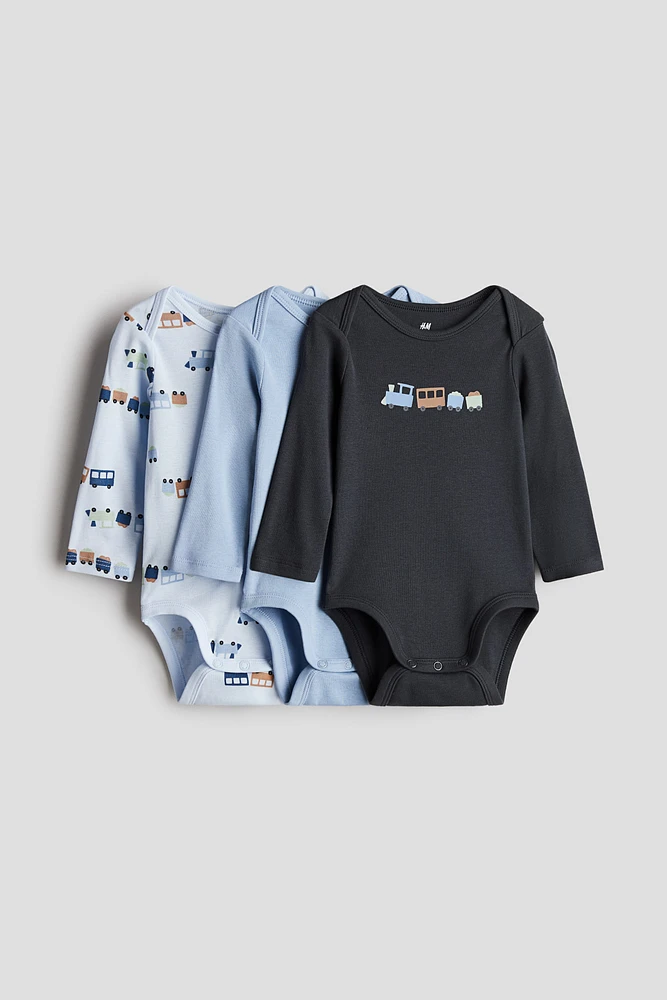 3-pack Printed Jersey Bodysuits