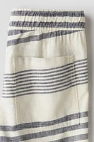 Linen-Blend Shorts