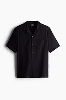 Regular Fit Linen-Blend Resort Shirt