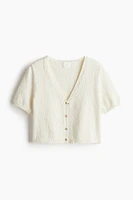 Slub-knit cardigan