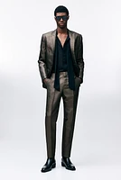 Slim-Fit Shimmery Suit Pants