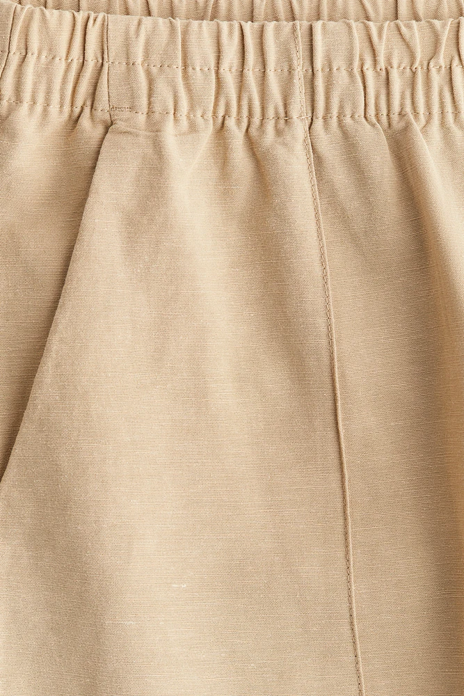 Linen-Blend Pants