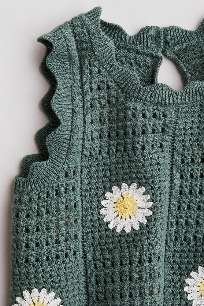 Crochet-Look Dress