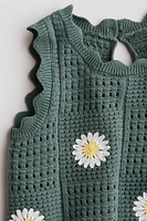 Crochet-Look Dress