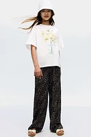 Textured Jersey Pants