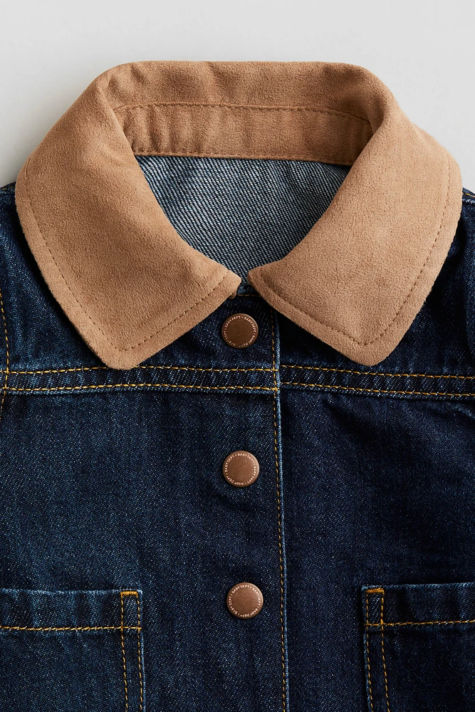 Denim Jacket with Collar