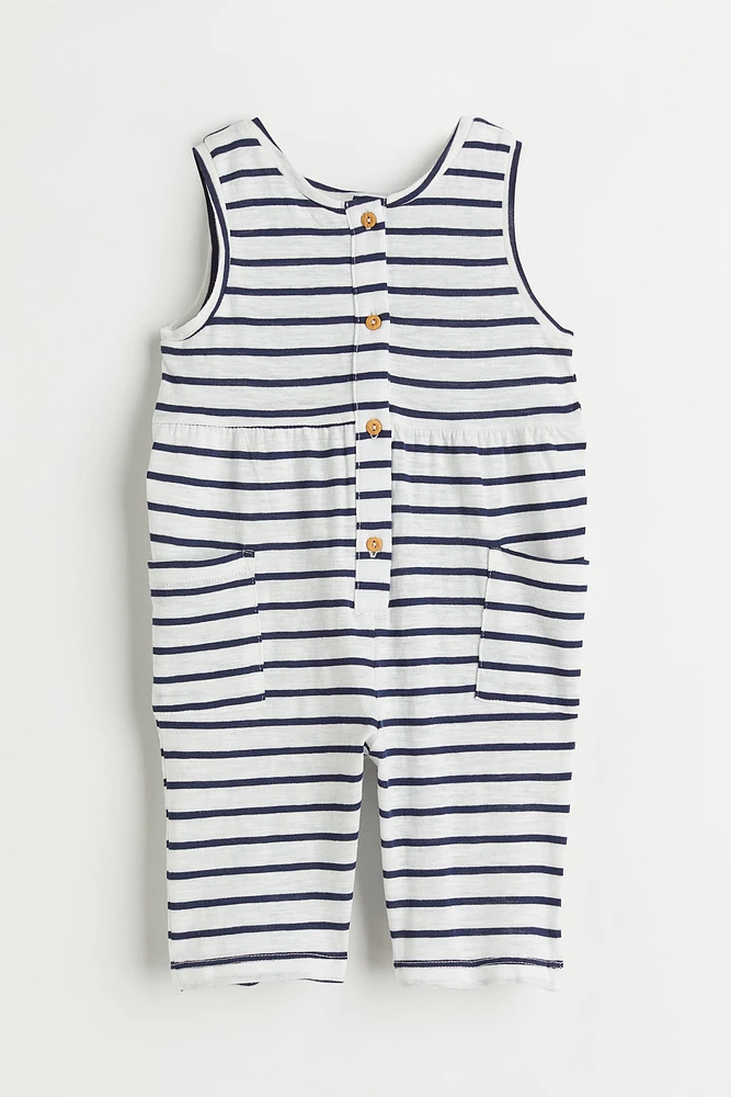 Patterned Cotton Romper Suit