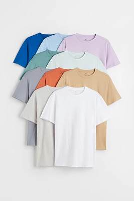 Lot de 10 T-shirts classiques à encolure ronde