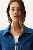 Veste à nouer en denim