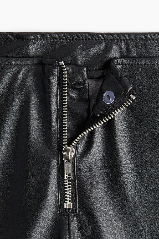 Pantalon en tissu enduit