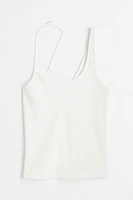 One-shoulder Halterneck Top