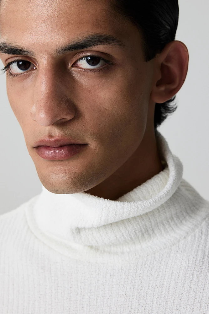 Regular Fit Ribbed Turtleneck Sweater