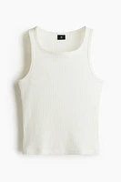 Slim-Fit Ribbed Tank Top