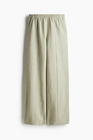 Linen-Blend Pants