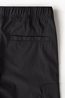 Slim Fit Nylon Cargo Joggers