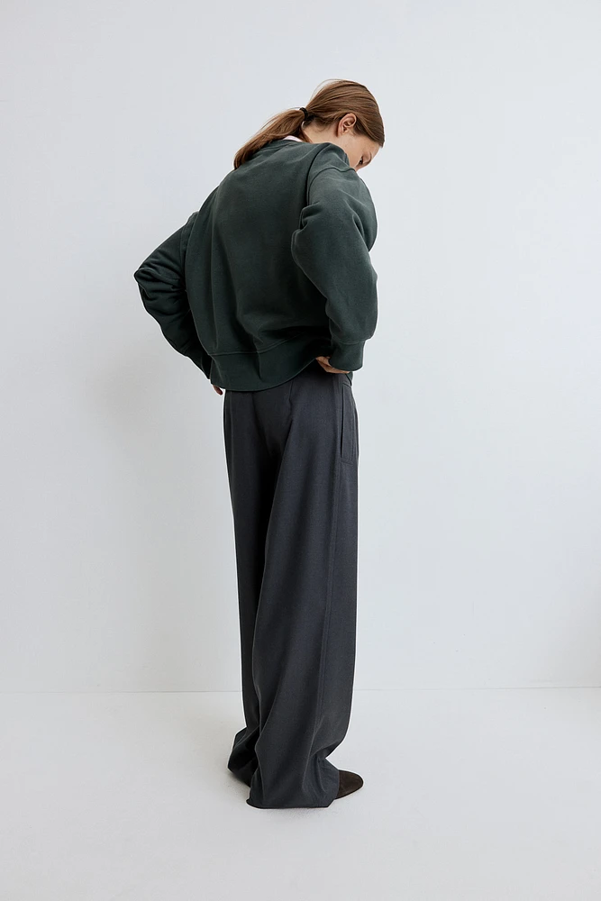 Pantalon large en sergé