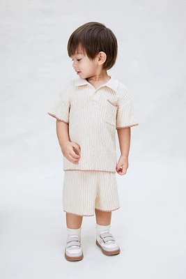 Ensemble 2 pièces en tricot bouclette