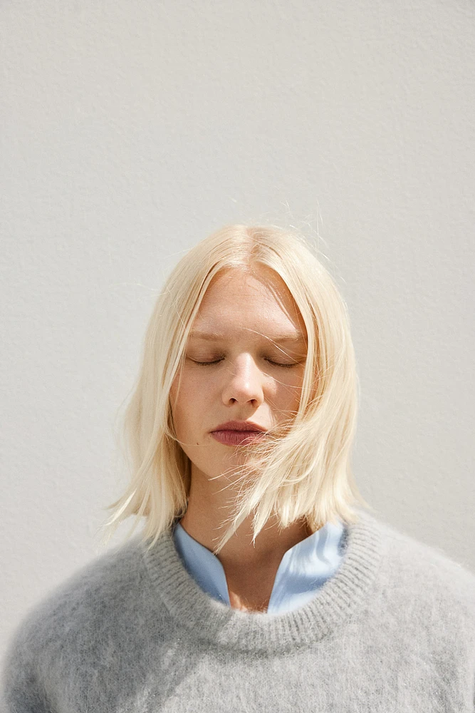 Oversized Mohair-Blend Sweater