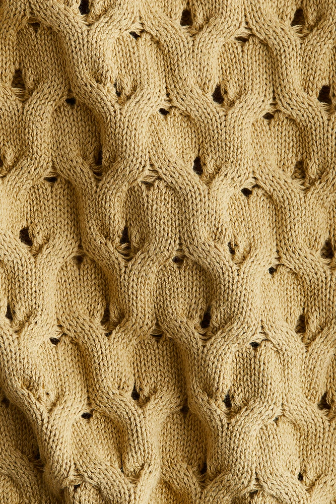 Hole-Knit Sweater