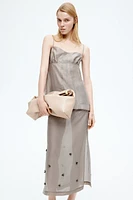 Embellished Sheer Skirt