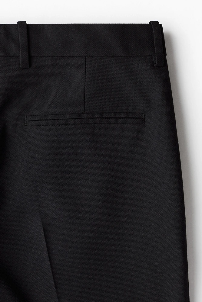 Regular-Fit Tailored Linen-Blend Pants