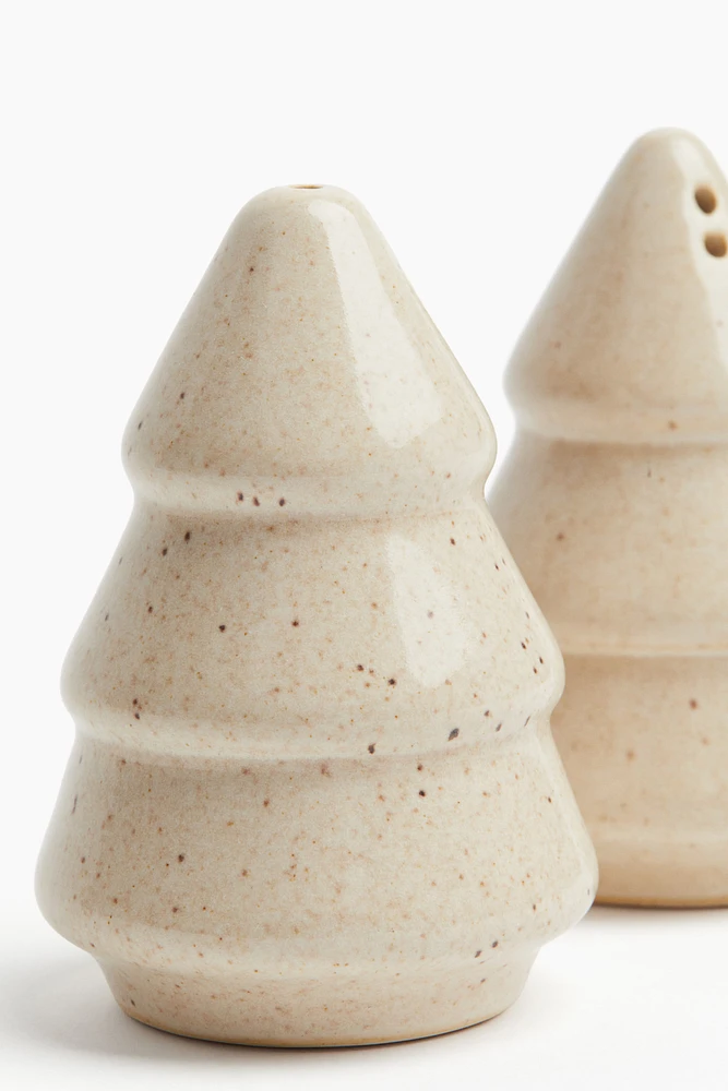 Stoneware Salt and Pepper Shakers