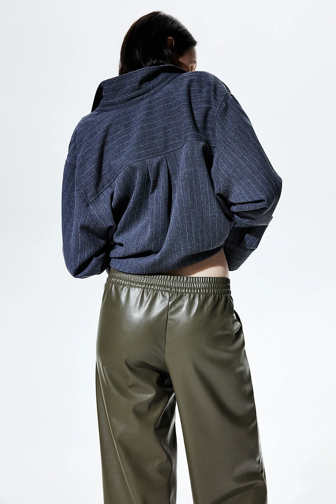 Wide Coated Joggers
