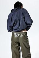 Wide Coated Joggers