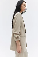 Gathered-Sleeve Jacket