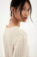 Cable-knit top