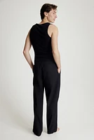 Relaxed-Fit Poplin Pants
