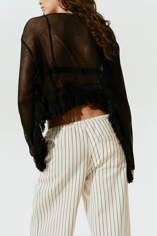 Denim Drawstring Pants