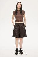 Coated Bermuda Shorts