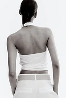 Draped Halterneck Top