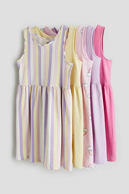 Lot de 5 robes en jersey coton