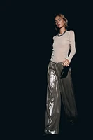 Pantalon large avec cordon de serrage