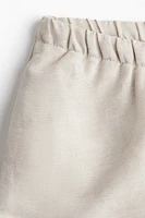MAMA Before & After Linen-Blend Shorts