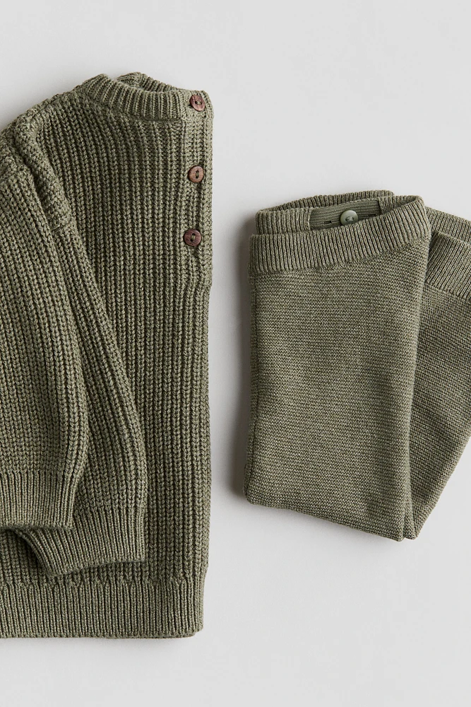 Ensemble 2 pièces en maille de coton