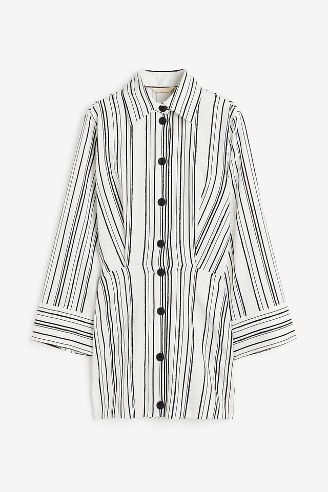 H&M Linen-blend Shirt Dress | MainPlace Mall