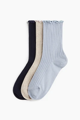 3-pack Ribbed Socks