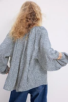 Oversized Crêpe Blouse