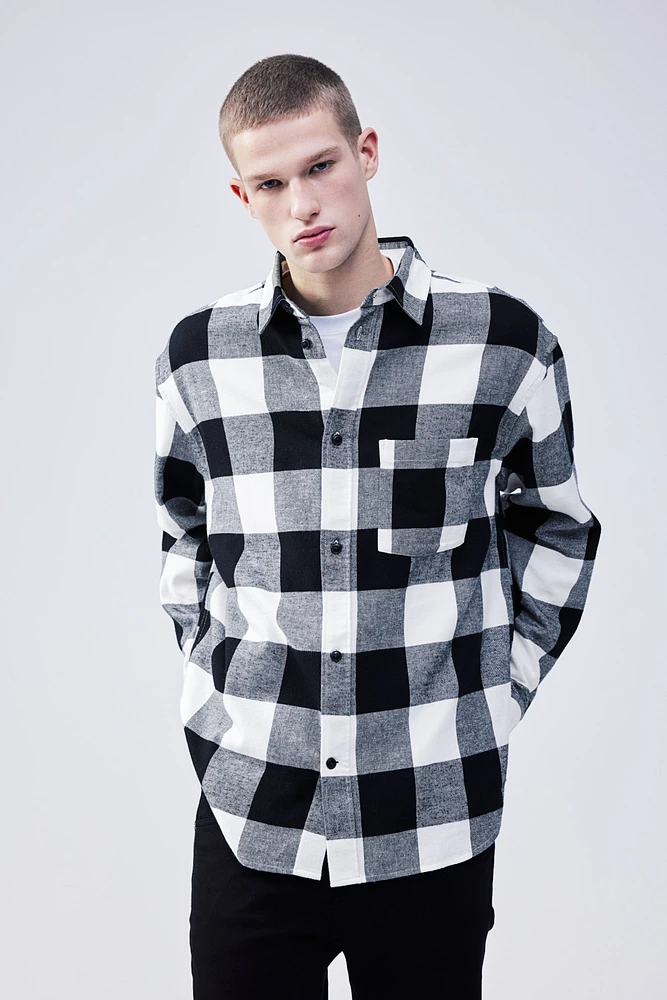 Relaxed Fit Flannel Shirt